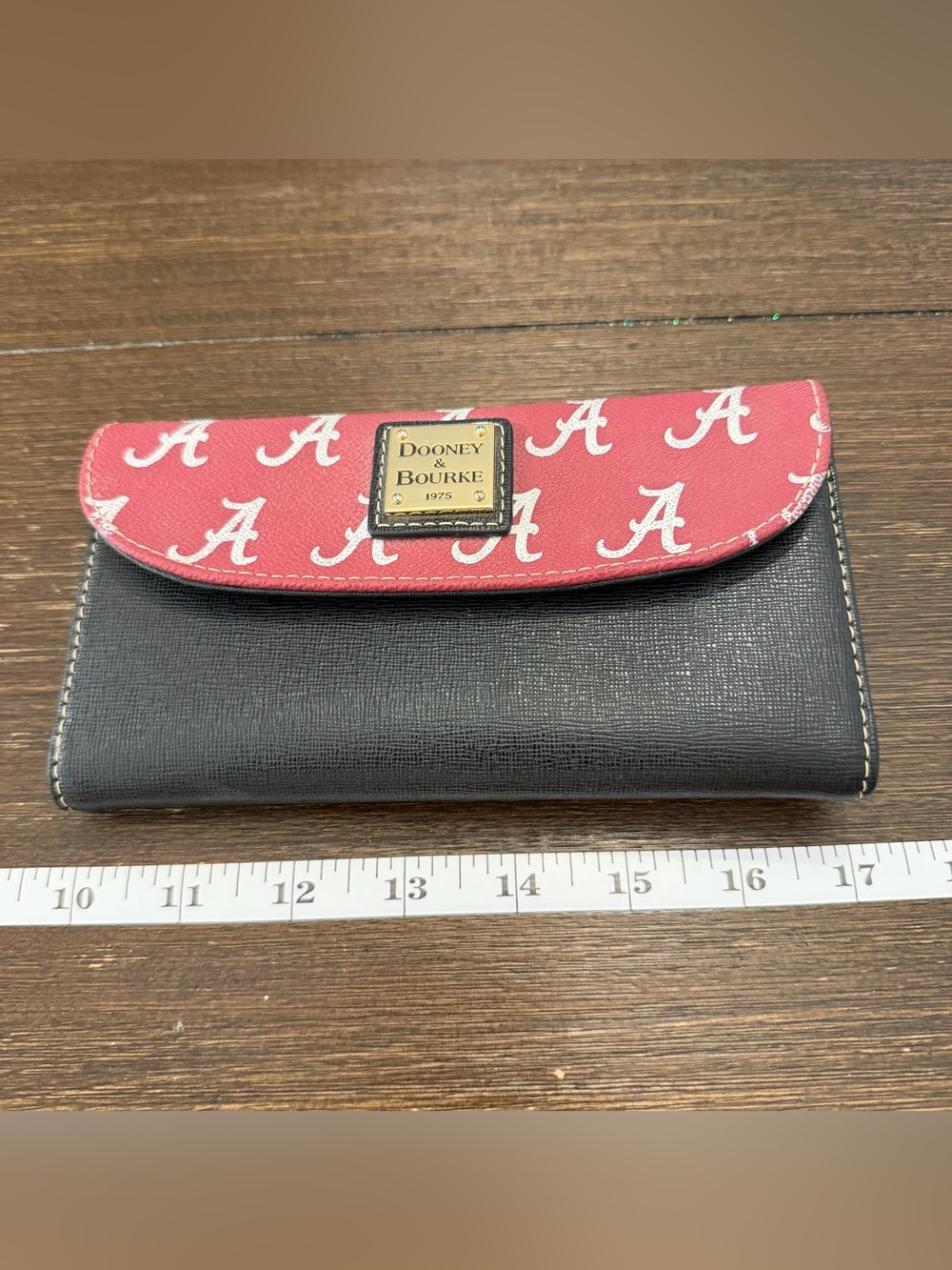 Dooney & Bourke Alabama Crimson Tide Red and Black Logo Wallet